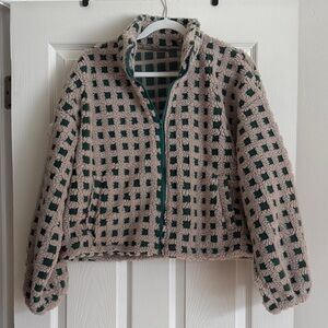 Cozy Checkered Fleece Jacket